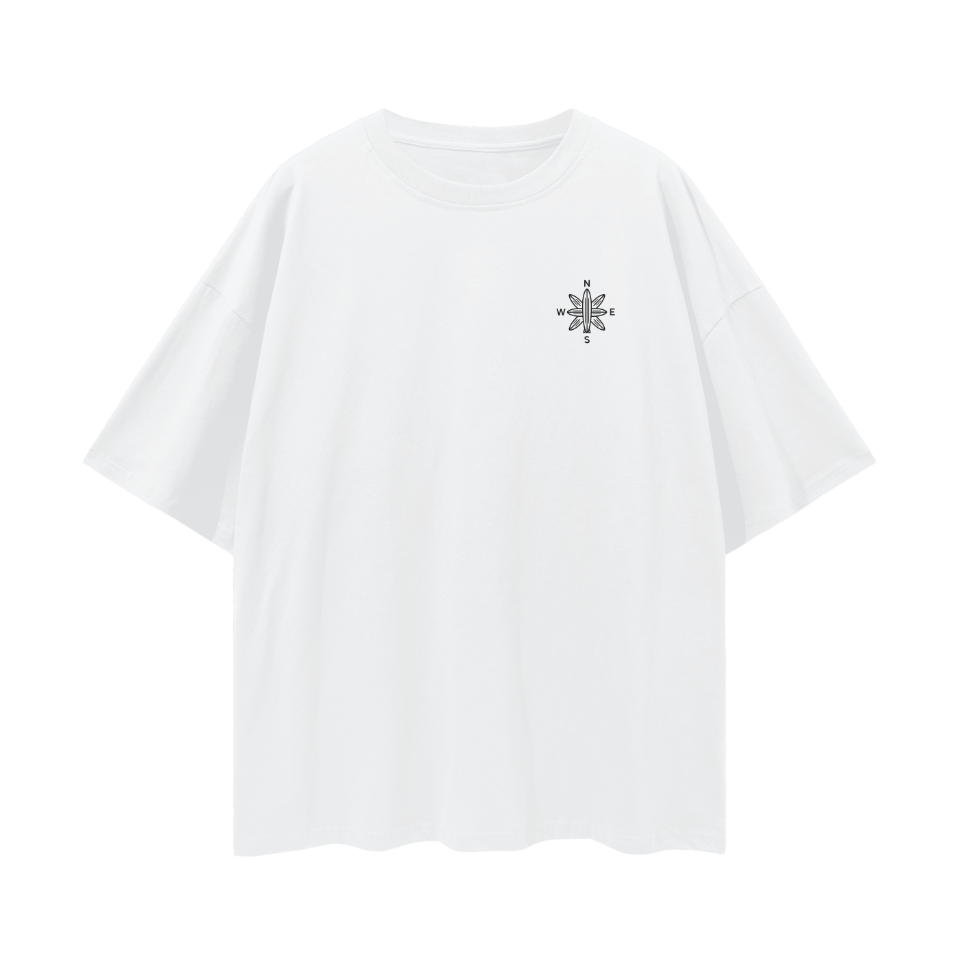 CA Surf Map Destination Tee- Rincon Santa Barbara