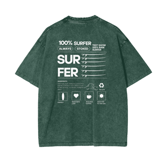 Essence of a surfer - Acid Wash T-Shirt