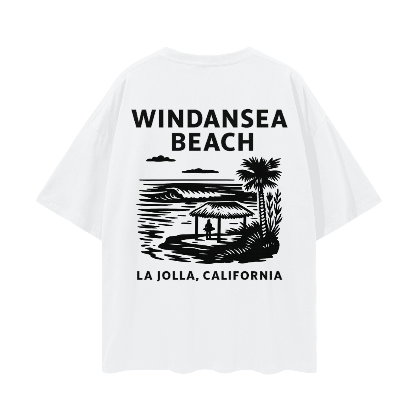 CA Surf Map Destination Tee - Windansea Beach, La Jolla